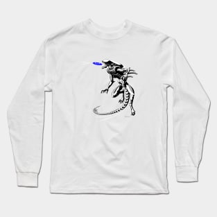 Alien Loves to Play Frisbee Long Sleeve T-Shirt